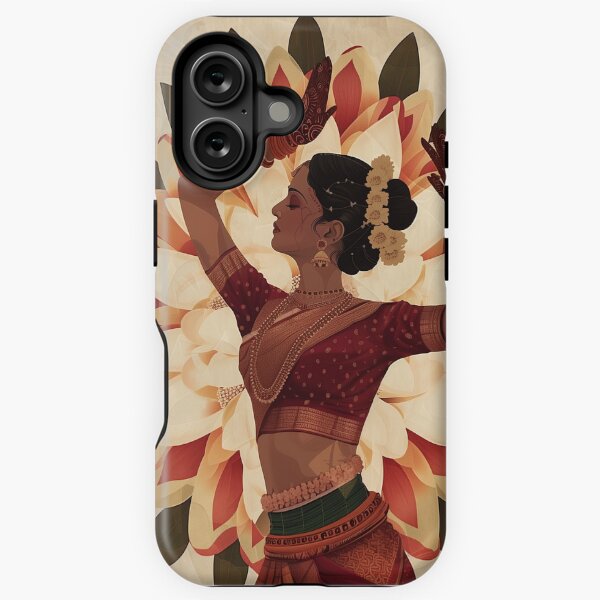 Item preview, Indian woman flower art painting designed and sold by Rockwpapart.