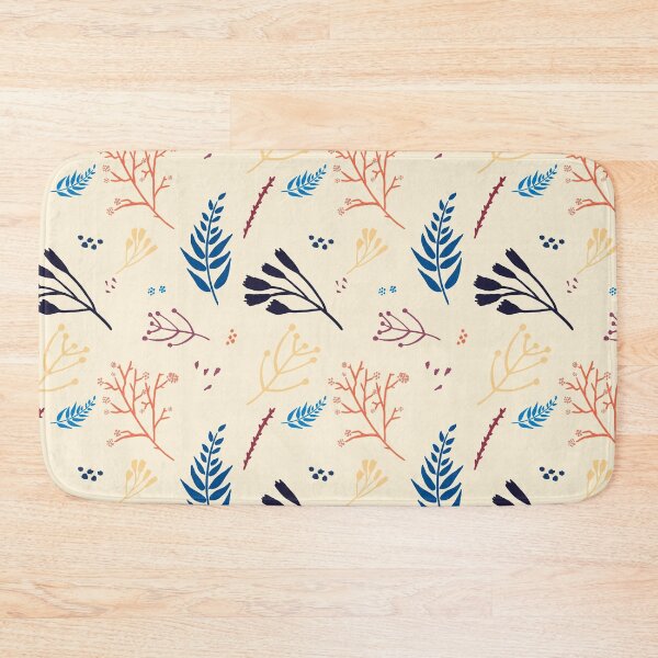 Item preview, Silhouettes of leaves and branches on ivory designed and sold by by Mònica Roca.