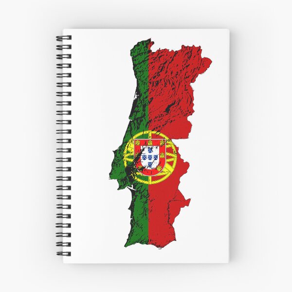 Item preview, Topological Map of Portugal featuring its flag designed and sold by Londonation.