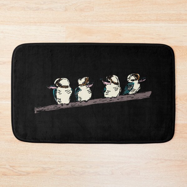 Item preview,  Group Of 4 Kookaburras On A Branch - Aqua designed and sold by TAMIROBB.