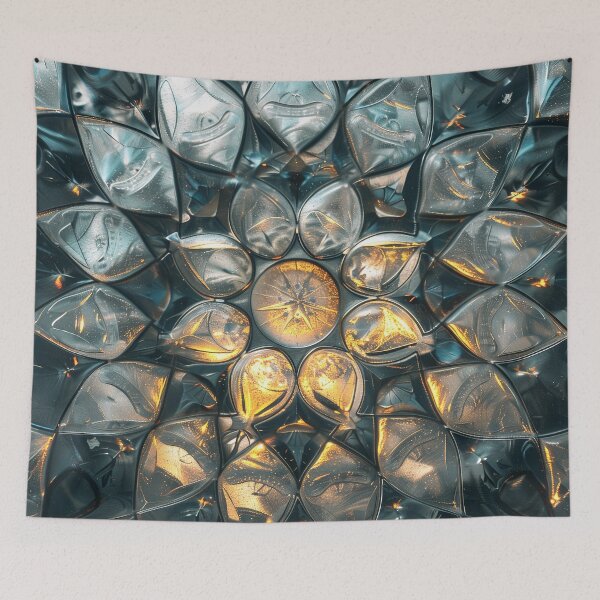 Item preview, Illuminated glass mandala designed and sold by Fantasyplus.
