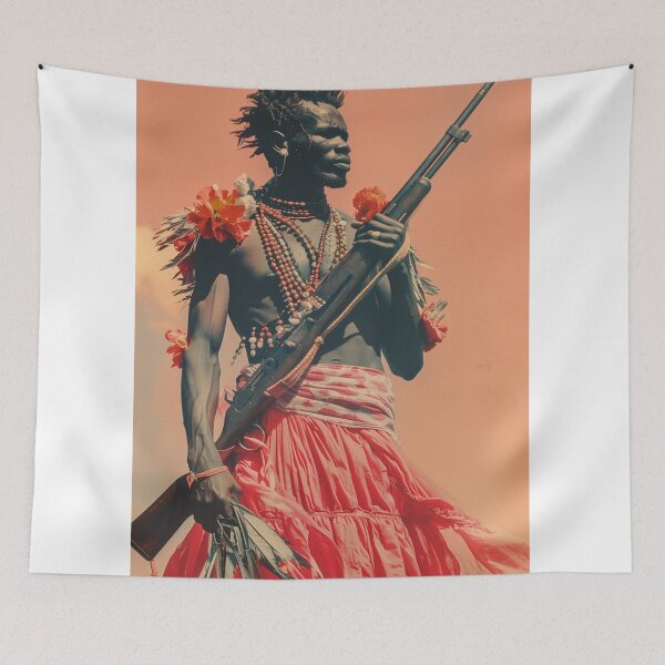 Item preview, african man with gun  designed and sold by Rockwpapart.