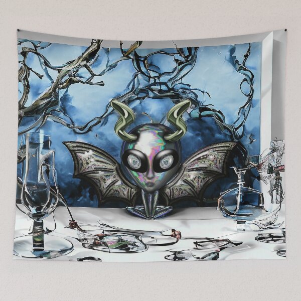 Item preview, Blue Bat Room designed and sold by Pebbledrops.