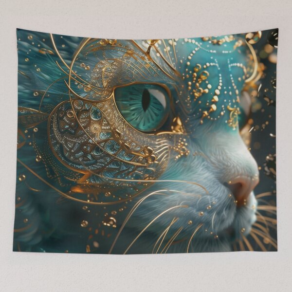 Item preview, Ornate Linework Feline designed and sold by MNSY.