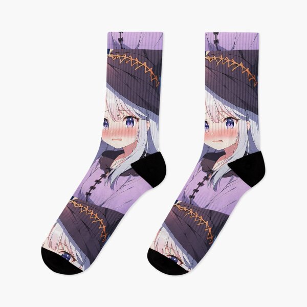 Item preview, Adorable Anime Witch with Purple Hat and Cute Black Cat designed and sold by PixiAnime.