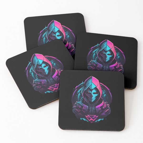 Item preview, Cyberpunk Neon Assassin, Abstract Design, Digital Art  designed and sold by Burn-Ego.