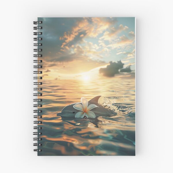 Artikelvorschau, Delfin Blumen und das Meer entworfen und verkauft von FlowersColorful.