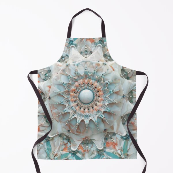 Item preview, Turquoise and peach fuzz shell mandala designed and sold by Fantasyplus.