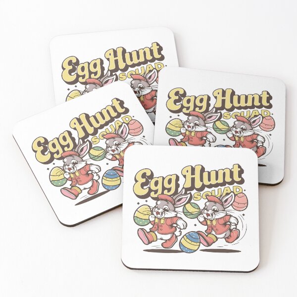 Item preview, Egg Hunt Squad | Rabbits carrying Eggs while Running designed and sold by StarArtsStudio.