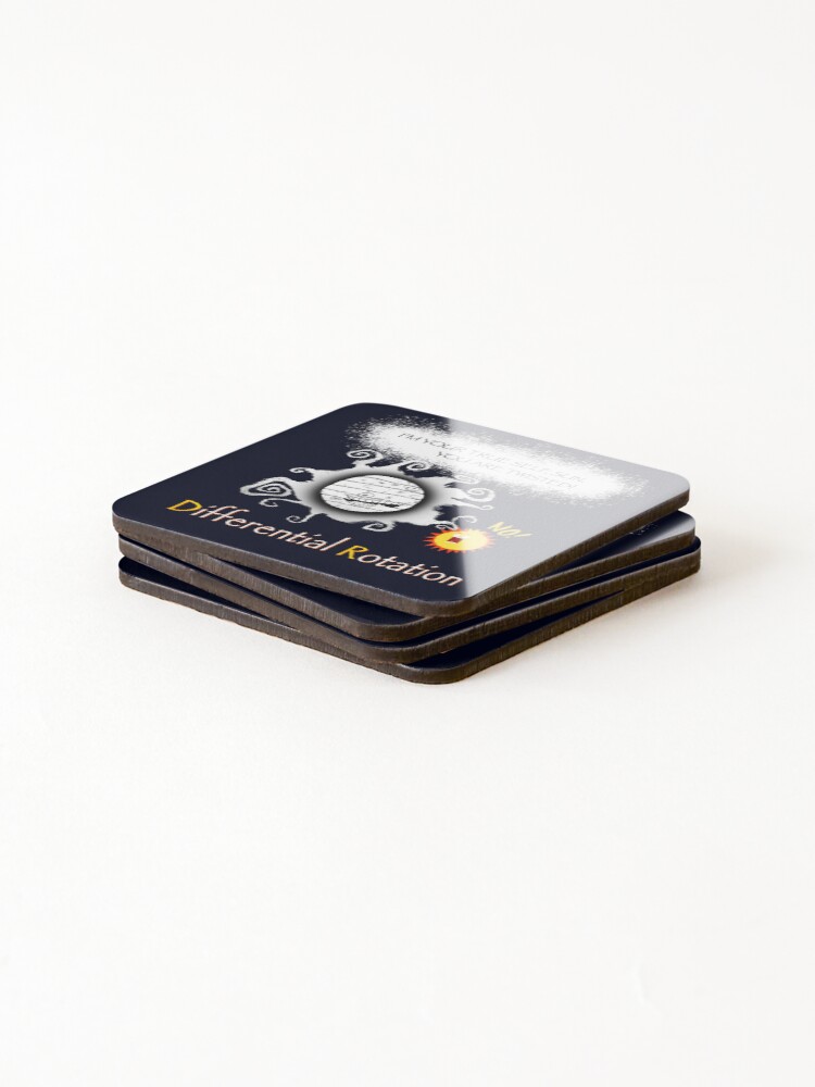 Thumbnail 4 of 5, Coasters (Set of 4), Differential Rotation designed and sold by COSMOSWAG.