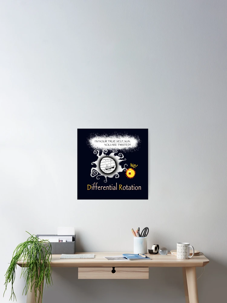 Thumbnail 2 of 3, Poster, Differential Rotation designed and sold by COSMOSWAG.