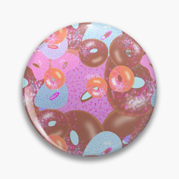 Item preview, Colorful Donuts - Hand-Drawn Repeating Pattern designed and sold by Victoria Rose.
