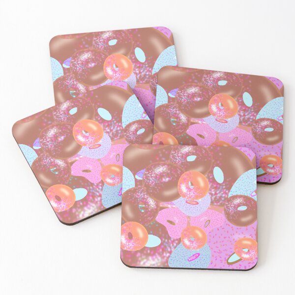 Item preview, Colorful Donuts - Hand-Drawn Repeating Pattern designed and sold by Victoria Rose.