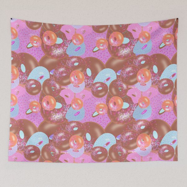 Item preview, Colorful Donuts - Hand-Drawn Repeating Pattern designed and sold by Victoria Rose.