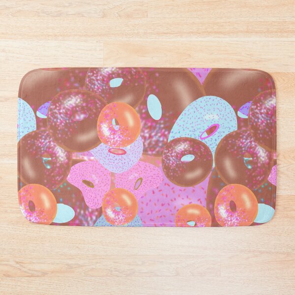 Item preview, Colorful Donuts - Hand-Drawn Repeating Pattern designed and sold by Victoria Rose.