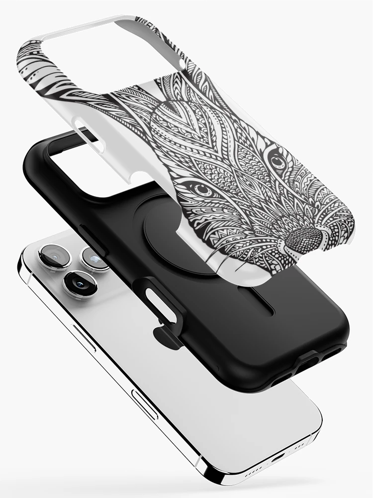 Thumbnail 2 of 4, iPhone Case, Zentangle Rabbit Design designed and sold by PaulC71.