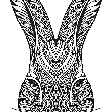 Artwork thumbnail, Zentangle Rabbit Design by PaulC71