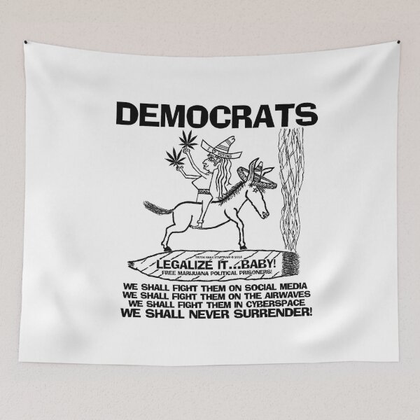 Item preview, DEMOCRATS ~ NEVER SURRENDER ~ STOAGIE ~ BACKWARD RIDER ~ (V-5-122) designed and sold by RodeoMalibu.