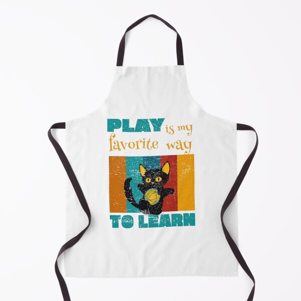Item preview, Play is my favorite way to learn, kitten, vintage designed and sold by KaiLabsArt.