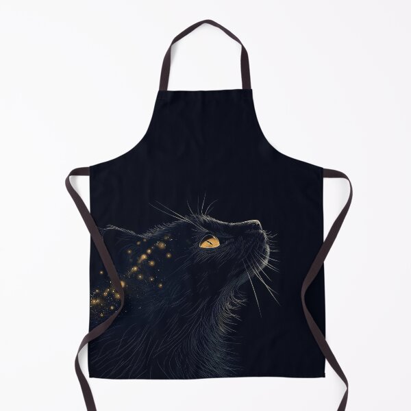Item preview, A Black Cat's Golden Aura Unleashed designed and sold by unimuse.