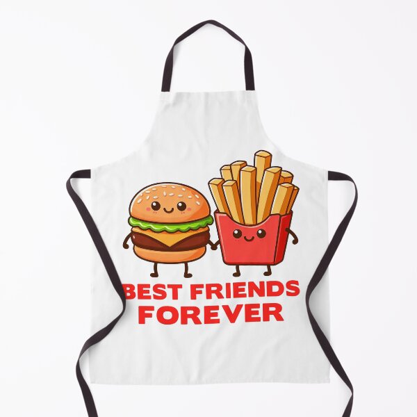 Item preview, Hamburger and French Fries Best Friends Forever designed and sold by plushism.
