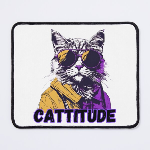 Item preview, Cool Cat With A Cattitude designed and sold by letsgetinspired.