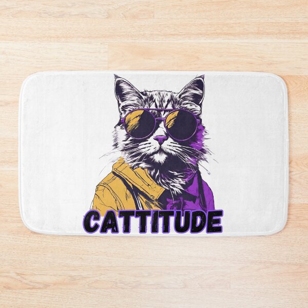Item preview, Cool Cat With A Cattitude designed and sold by letsgetinspired.