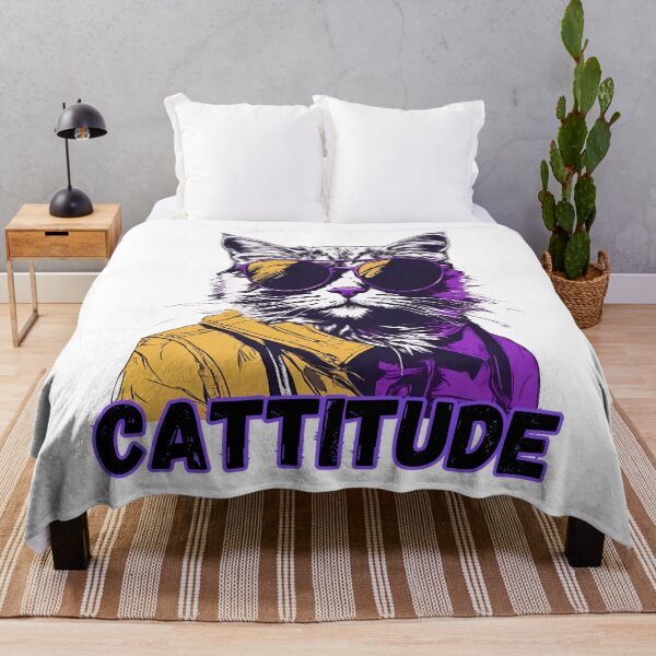 Item preview, Cool Cat With A Cattitude designed and sold by letsgetinspired.