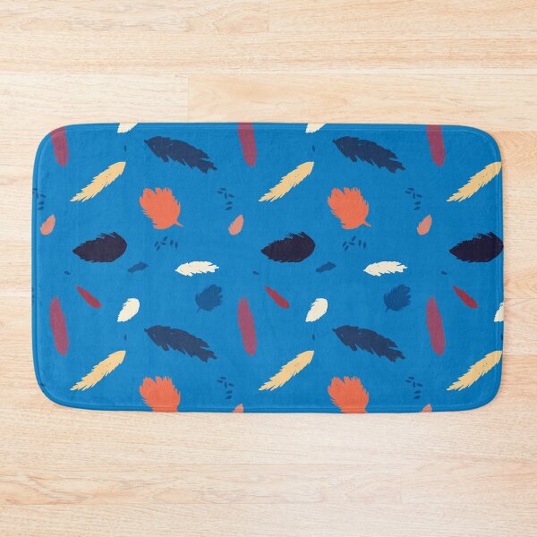 Item preview, Leaves fall on blue background designed and sold by by Mònica Roca.