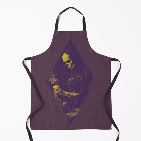 Item preview, Gothic Kitchen Mistress: Spooky Skeleton Baking Art (Dark Illustration) designed and sold by Sr-Javier.