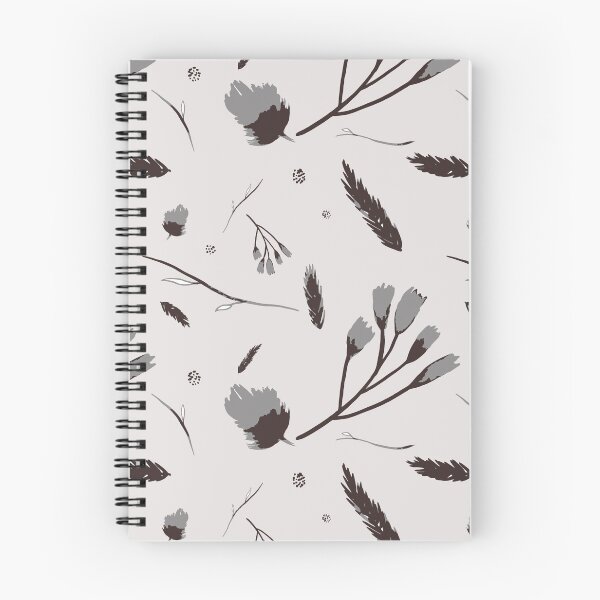 Item preview, Leaves and branches in shades of grey falling. designed and sold by by Mònica Roca.