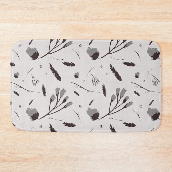 Item preview, Leaves and branches in shades of grey falling. designed and sold by by Mònica Roca.
