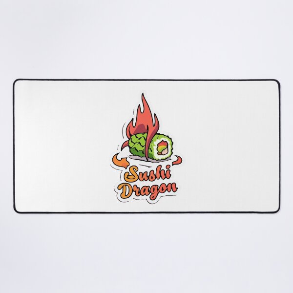 Item preview, Sushi Dragon - Fiery Avocado Fantasy Sticker designed and sold by NiftyWrx.