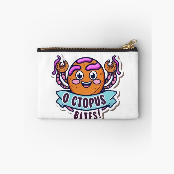 Item preview, Octopus Bites! Cute Cartoon Takoyaki Sticker designed and sold by NiftyWrx.