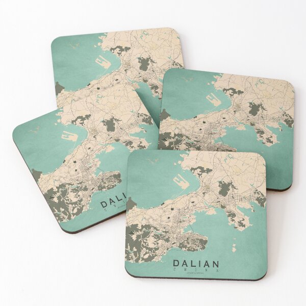 Item preview, Dalian City Map of Liaoning, China  - Vintage designed and sold by deMAP.