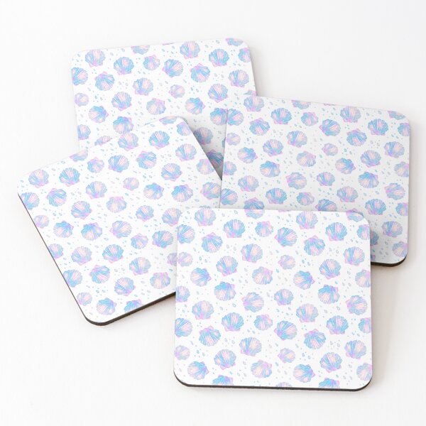 Item preview, Iridescent Sea Shells and Bubbles Watercolor Pattern designed and sold by tartagain.