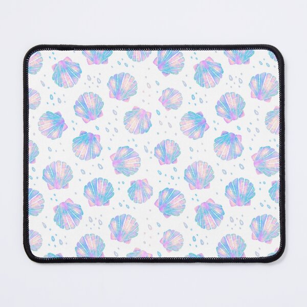 Item preview, Iridescent Sea Shells and Bubbles Watercolor Pattern designed and sold by tartagain.