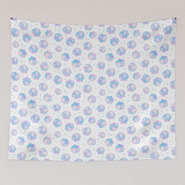 Item preview, Iridescent Sea Shells and Bubbles Watercolor Pattern designed and sold by tartagain.