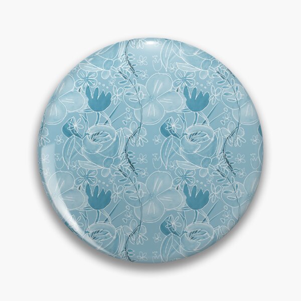 Item preview, Monochromatic Soft Pastel Blue Rose pattern  designed and sold by Artistestella.