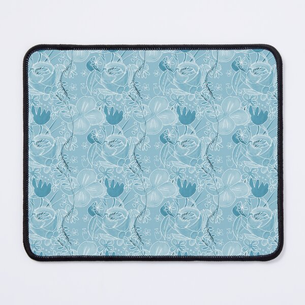 Item preview, Monochromatic Soft Pastel Blue Rose pattern designed and sold by Artistestella.