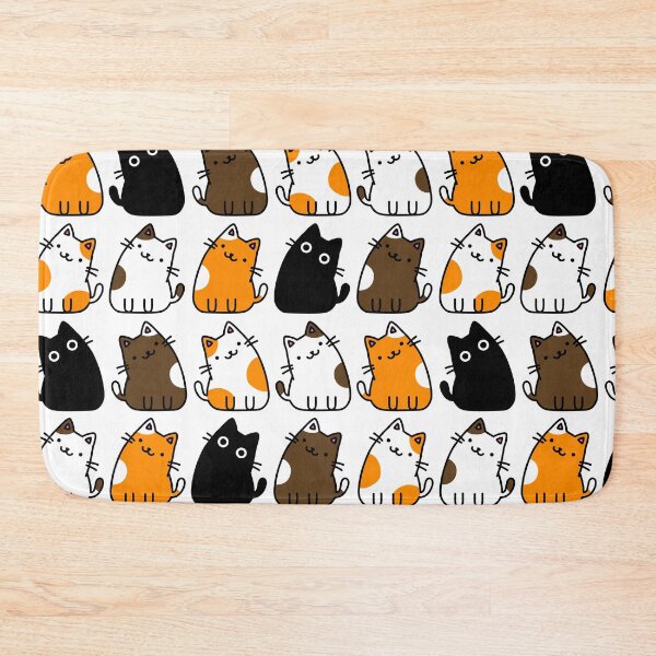 Item preview, Tilted Whiskers: Pattern of Cute Cats with Tilted Heads designed and sold by RiciPaneto.