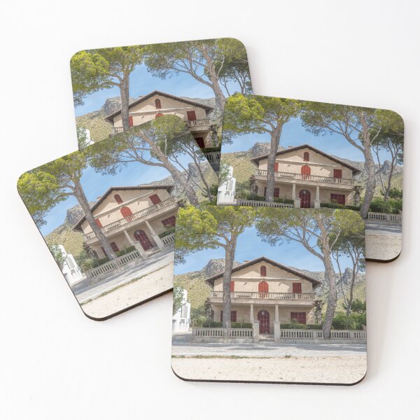 Item preview, Puerto Pollensa Pine Walk Villa Mallorca Watercolour Effect designed and sold by GG WALL ART.
