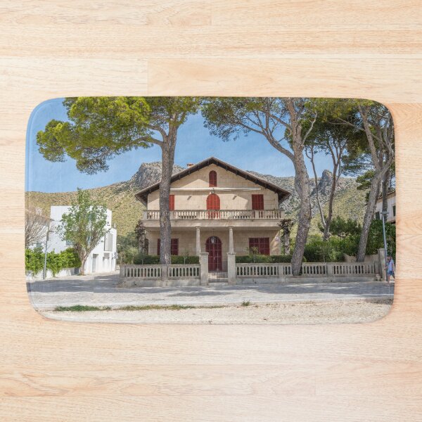 Item preview, Puerto Pollensa Pine Walk Villa Mallorca Watercolour Effect designed and sold by GG WALL ART.