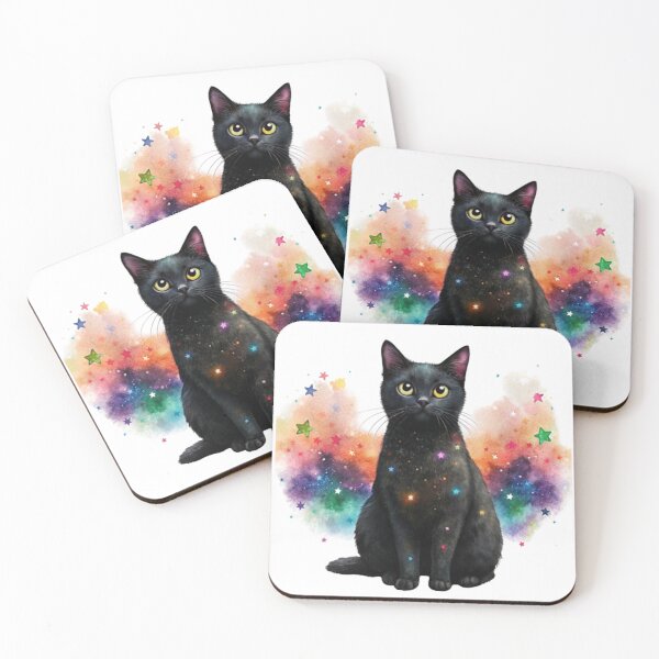 Item preview, Cute cat in stars designed and sold by catcraftss.
