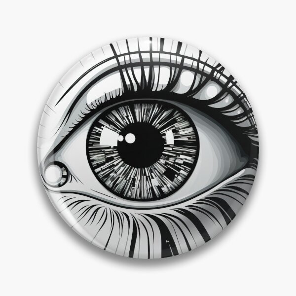 Item preview, Drawing of an eye, all-seeing eye, the eye looks straight at you designed and sold by katerinasf.