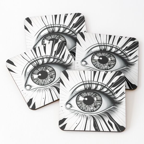 Item preview, Drawing of an eye, all-seeing eye, the eye looks straight at you designed and sold by katerinasf.
