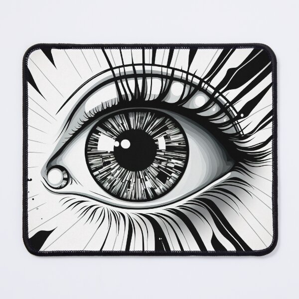 Item preview, Drawing of an eye, all-seeing eye, the eye looks straight at you designed and sold by katerinasf.