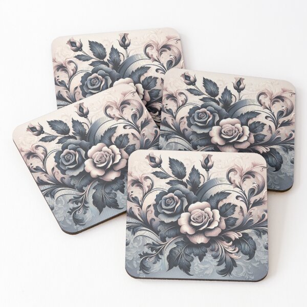 Item preview, Ombre Damask With Roses designed and sold by DesignsByPrnces.
