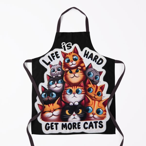 Item preview, Life is Hard Get More Cats STICKER designed and sold by FINALSHOP1.