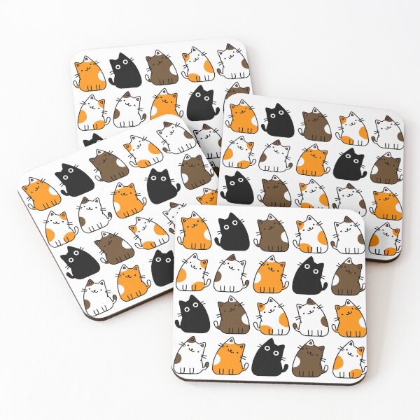 Item preview, Tilted Whiskers: Pattern of Cute Cats with Tilted Heads designed and sold by RiciPaneto.
